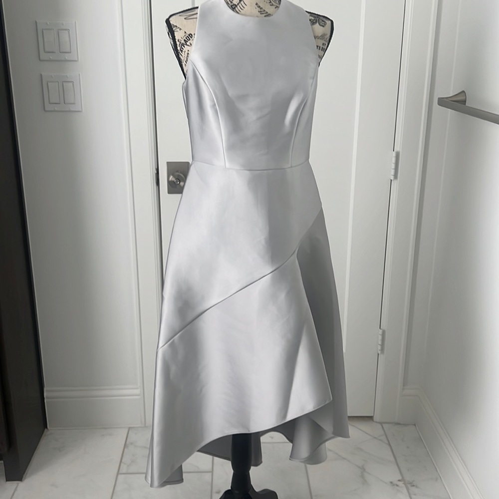 Ladies Silver Party High Low Dress